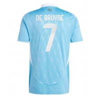 Camisa de Futebol Bélgica Kevin De Bruyne #7 Equipamento Secundário Europeu 2024 Manga Curta